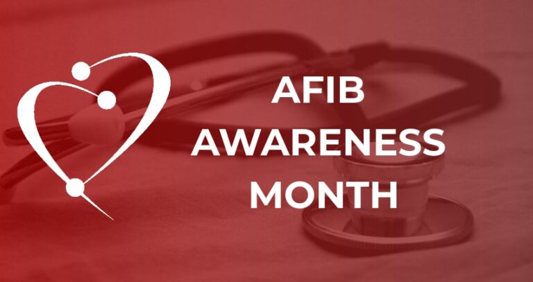 Text: Afib Awareness Month