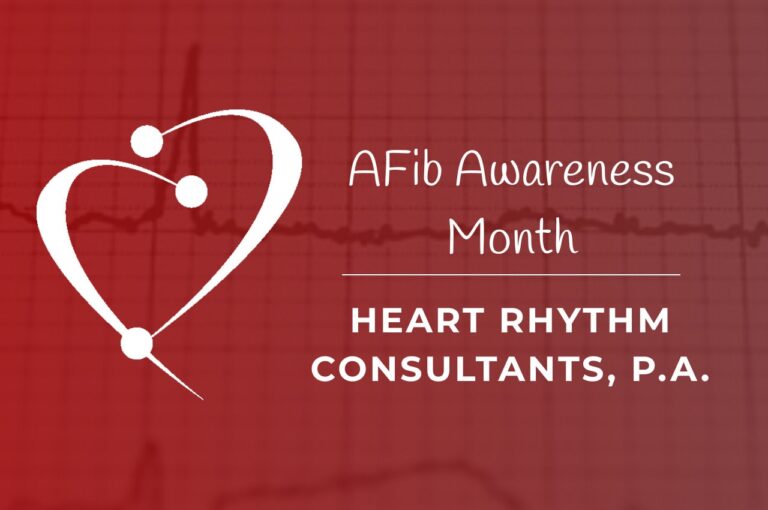 Text: AFib Awareness Month - Heart Rhythm Consultants