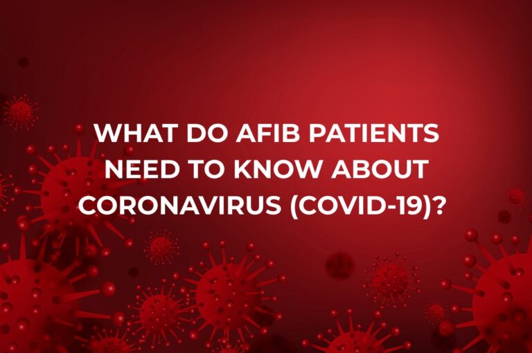 Text: What Do AFib Patients Need To Know About Coronavirus (COVID 19)?