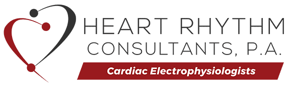 Heart Rhythm Consultants Logo with Tagline Cardiac Electrophysiologists
